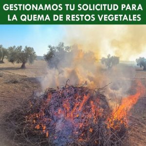 quema restos vegetales