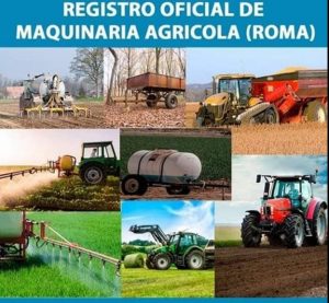 registro oficial maquinaria agricola insta
