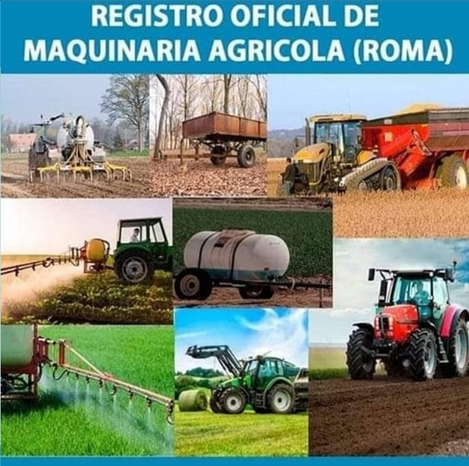 REGISTRO OFICIAL DE MAQUINARIA AGRICOLA (ROMA)