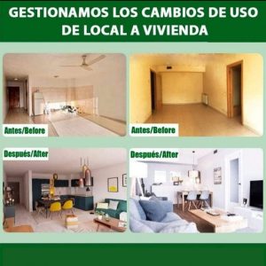 cambio uso locala vivienda